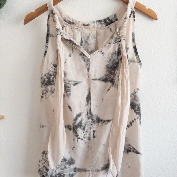 Bellambia Linen Neutral Tank Top Blouse Size Small - Picture 5 of 8